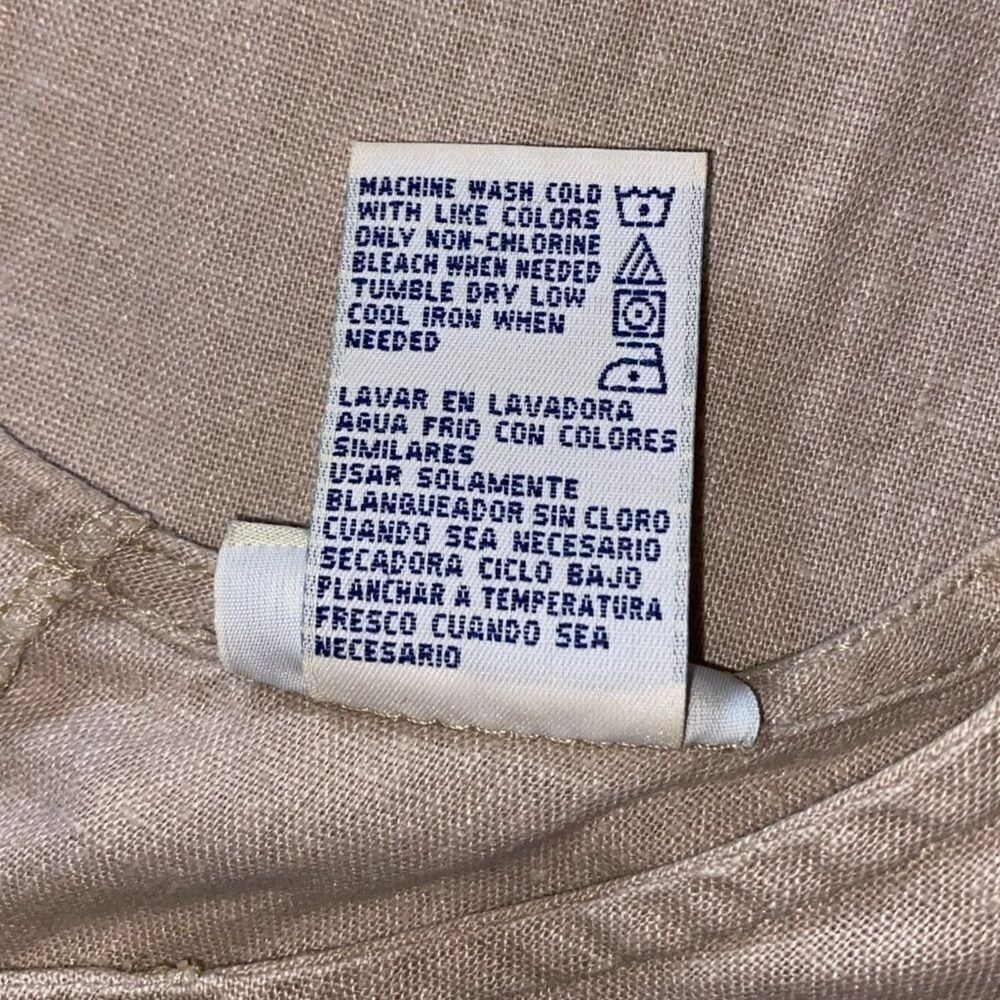 White Stag Tan Shift Dress Women's Large - Picture 5 of 7
